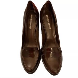 Via Spiga pump heels. Sz 8.5 M. Never worn. bronze metallic, almond toe